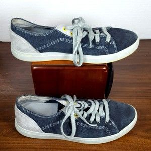 AHNU Casual Blue Brushed Canvas Sneakers Mens Sz 7